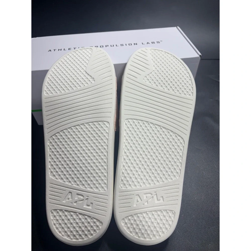APL‎ Men's TechLoom Slide Sandals Ivory Blush Pink Size 11 NEW